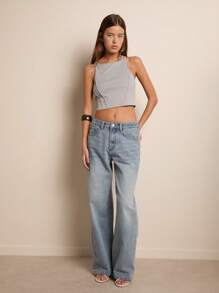 Nöista Niedliches Damen Sommer Sport Top ärmellos mit rundem Ausschnitt