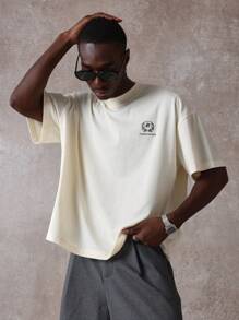 SUMWON Camiseta de corte recto de la colección internacional de Nueva York de Sumwon Studios, con el logotipo de Manhattan Downtown, estilo urbano y juvenil
