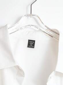 Flirla Plus Size 3 Pieces Set: Casual Shirt + Letter Print Tank Top + Drawstring Cargo Pants - Multicolor - View 5