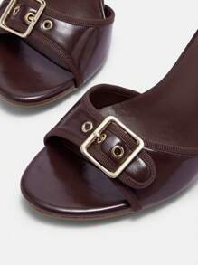 CUCCOO BIZCHIC Kvinnors mode mångsidiga sandaler med hög klack nyår semester - Brun - Visa 11