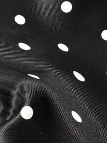 Swim Vcay Women's Summer Printed Neck Hanging Pearl Shell Accessory Sexy Bikini Set - Black and White - View 6