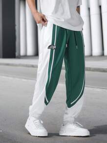 Claim Dot 男士休闲运动拼色拼接运动裤 男士街头潮流裤 街头潮流裤