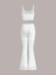 SHEIN ICON Women Two Pieces Outfits For Daily Wear - White - View 10