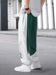 Claim Dot 男士休闲运动拼色拼接运动裤 男士街头潮流裤 街头潮流裤