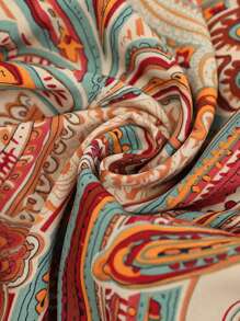 Breezaya Paisley Print Strappy Backless Cami Dress Maxi Vacation Beach Outfits Women - Multicolor - View 4