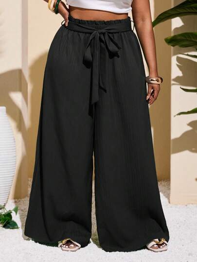 Slaydiva Plus Size Women Casual & Vacation & Simple & Colorful Textured Striped Straight Leg Green Pants Summer Clothes Women Clothes Women Plus Clothing Formal Women Plus Clothing Business Casual