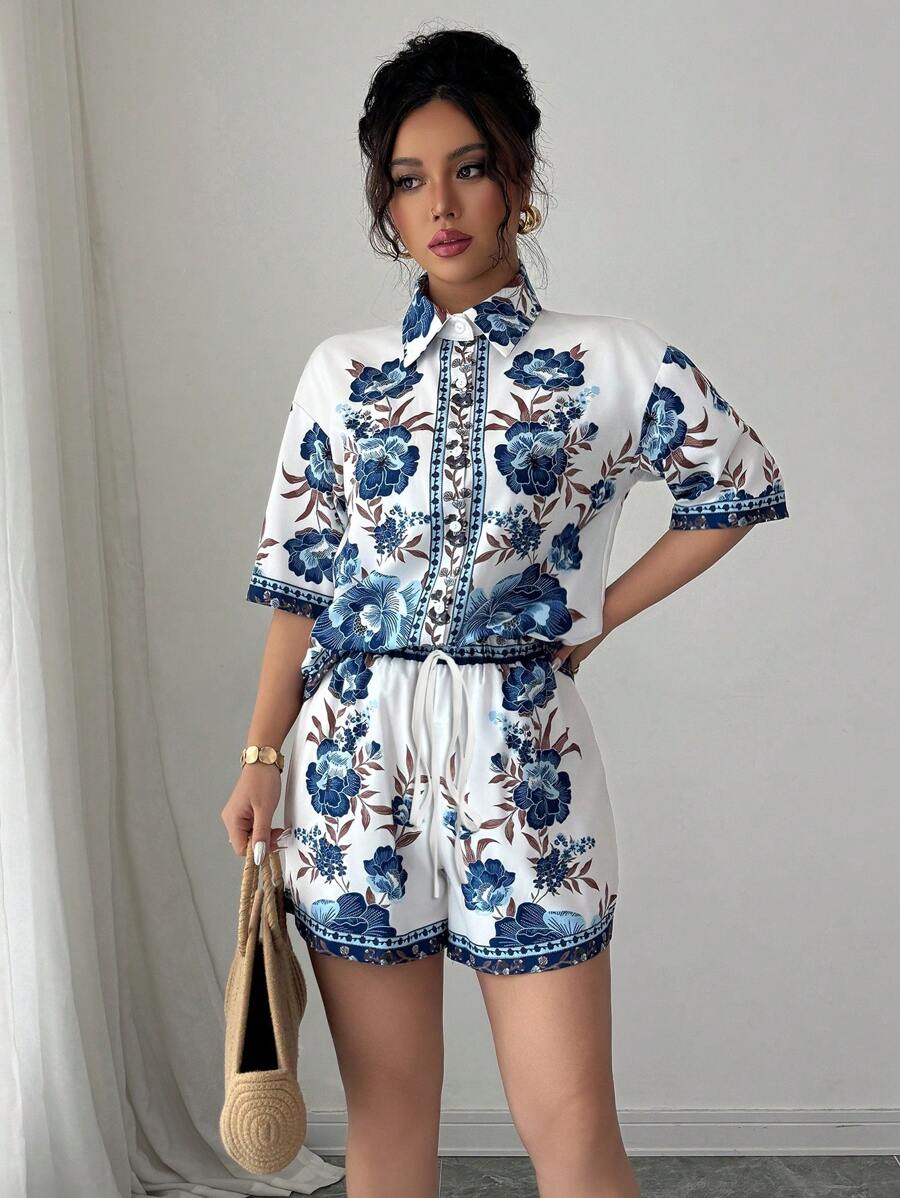 Elenzga 女士日常两件套服装 - 彩色 - 查看 1