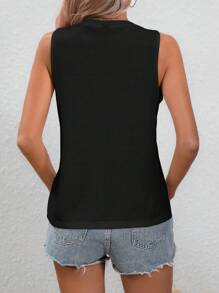 EMERY ROSE Top holgado sin mangas con gráfico de animal minimalista y casual con eslogan inspirador, adecuado para el verano, para mujer