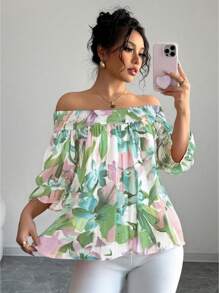 Elenzga Camisa de verano casual regular de mujer trenzada - Verde - Ver 6