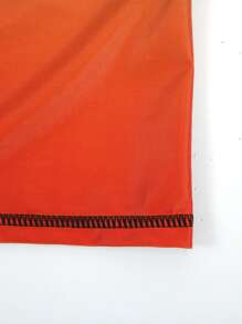 Surfspeed Men's Ombre Raglan Sleeve Round Neck Short Sleeve Rash Guard, Summer Swimwear, Sun Protection Men Swim Trunks, Summer, Hawaiian