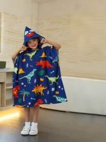 Poncho-Handtuch mit Haifisch-Kapuze für Jungen & Mädchen im Alter von 7-12 Jahren - super weich, saugfähig Strand- und Pool-Handtuch mit Kapuze Badezimmer Dekoration Sommer