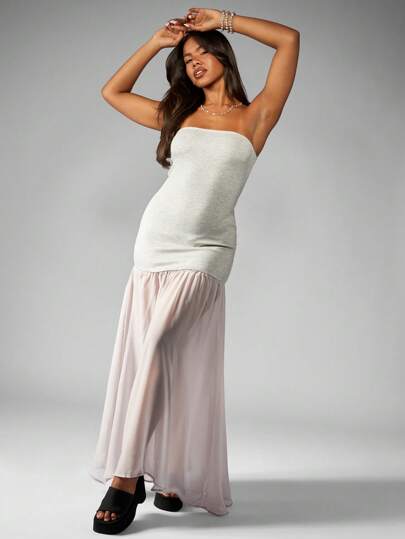 strapless flowy dresses Black Long Sleeves V-neck Side Slit Sheath Formal Dresses ,CP0380 – clover  sew