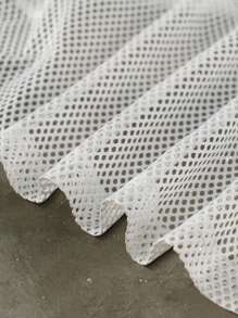 Manfinity Dauomo 男士夏季宽松针织网眼面料数字印花白色休闲运动短袖T恤