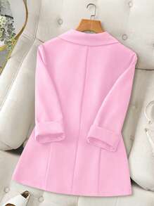 Franclia Casual Solid Color Blazer Jacket, Suitable For Work And Daily Wear, Spring/Summer