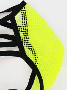 男士撞色镂空性感内裤