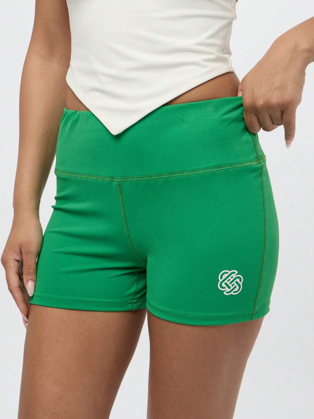 SUMWON WOMEN Hochtaillierte Mikro Yoga Tanz Trainings-Shorts, Workout Aktiv Fitness Gym Sportbekleidung