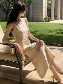 DAZY Women Two Pieces Outfits For Daily Wear Lounge Sets For Women - Apricot - View 6