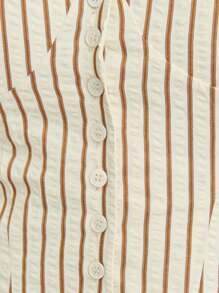 Nöista Women Striped Eyelets Cami Tank Top - Multicolor - View 8