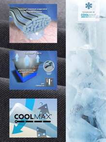 Flexra Coolmax 大码休闲百搭纯色紧身牛仔裤 - 黑色 - 查看 6