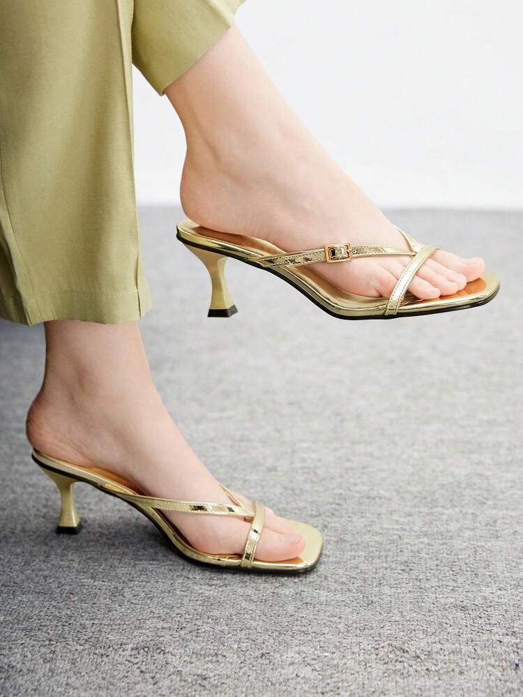 CUCCOO BIZCHIC Tacones altos de punta con incrustaciones de strass brillantes en color amarillo, zapatos de tacón sexy para fiestas y clubes, elegantes stilettos de tacón medio amarillo con PVC transparente y brillo