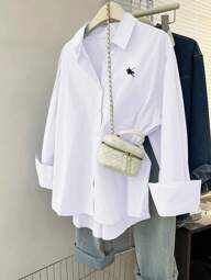 SHEIN Women's Casual Versatile Simple Office Blouse