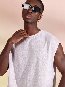 SUMWON Essential Boxy Raw Edge Crop Tank Athletic Sleeveless Jersey Summer Training Workout Fitness Exercise Top For High Intensity Activities - Lilac Purple - View 4