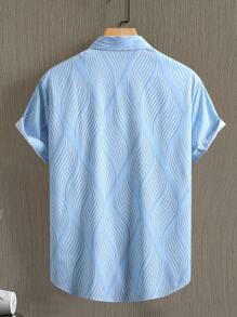 Manfinity RSRT Áo sơ mi nam tay ngắn cài nút màu tương phản dành cho nam Áo sơ mi nam Áo sơ mi nam mùa hè Áo sơ mi đẹp dành cho nam Áo sơ mi mùa hè Áo sơ mi nam Áo sơ mi nam, Áo sơ mi xanh nhạt và trắng, Áo sơ mi nam xanh trắng - Xanh và trắng - Xem 2