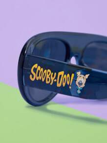 SCOOBY-DOO X SHEIN 字母卡通图案个性时尚眼镜 - 藍色 - 查看 1