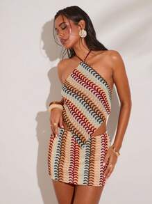 SHEIN BAE Trang phục hai mảnh dành cho phụ nữ mặc hàng ngày - màu nâu - Xem 6