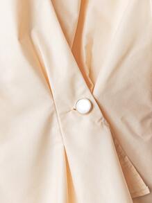 Franclia Damen Bluse mit kurzen Ärmeln und kleinen Knöpfen, eleganter und jugendlicher Look, Sommer