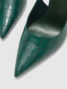 CUCCOO BIZCHIC 女士高跟鞋，简约实用设计，绿色鞋款 - 綠色 - 查看 7