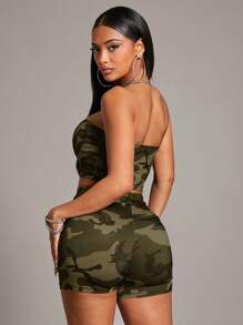 SHEIN SXY Tuta da donna a due pezzi per uso quotidiano