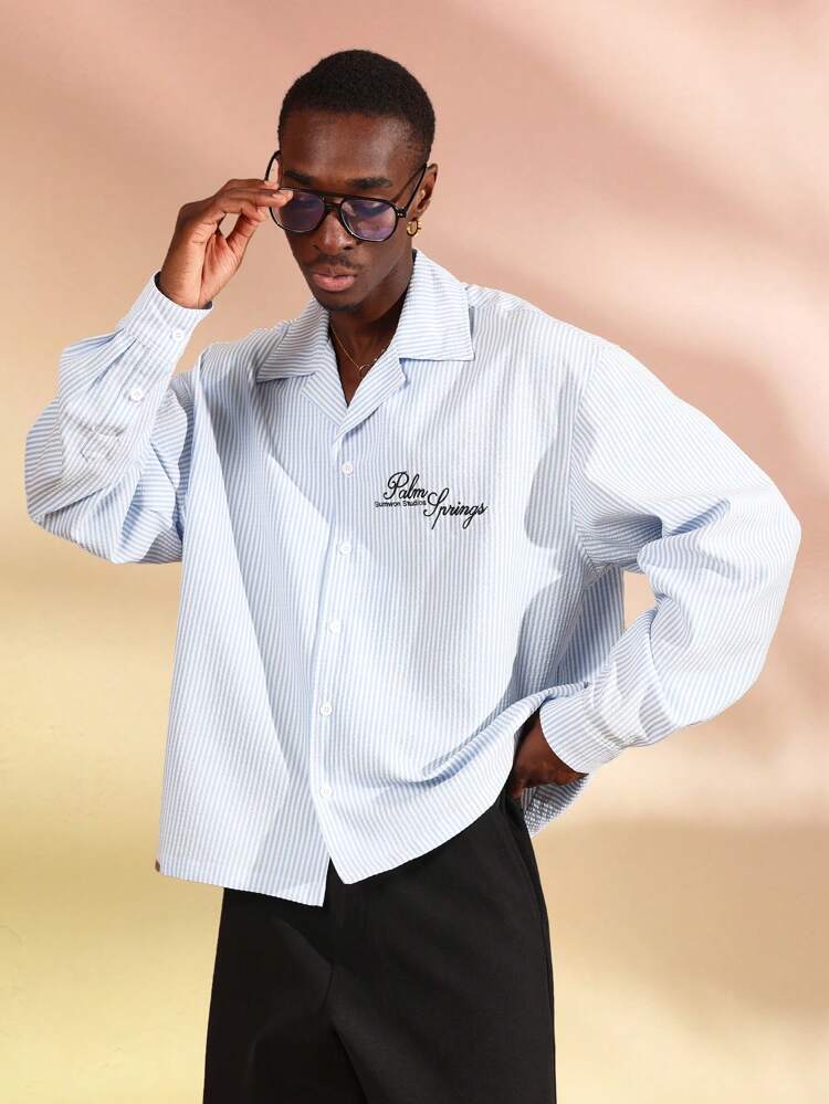 Camisa ligera a rayas con botones