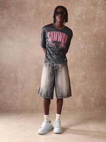 Sumwon New York Retro Mesh Athletic Jersey Basketball Style Oversize Summer Streetwear Sport Team Practice Tee With Large Number - Grey - View 3