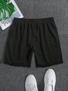 Manfinity Hypemode Pantaloni scurți sport casual pentru bărbați, cu talie și buzunare, stil sport