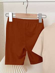 SHEIN Leap Crew Cute Cartoon, Capybara Print, Cute Bow Anime Print, Tween Girls Casual Short Sleeve T-Shirt And Shorts 2 Pieces Set, Suitable For Summer - Multicolor - View 4