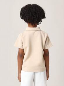 SUMWON 经典青年 Polo 衫校服运动短袖夏季休闲学院风校服透气网球服