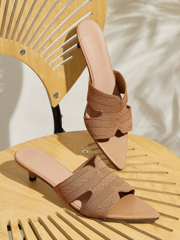 CUCCOO BASICS Sandalias de tacón alto de aguja con punta prefijada para mujer, versátiles