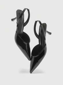 CUCCOO BIZCHIC 女士简约黑色办公室高跟鞋 - 黑色 - 查看 6