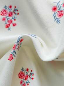 SHEIN 4 Pieces Cute Pattern Summer Sleeveless Bodysuit Suit Set For Baby Girls - Multicolor - View 7