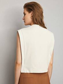 MOTF PREMIUM SOLID ZIPPER BACK TANK TOP