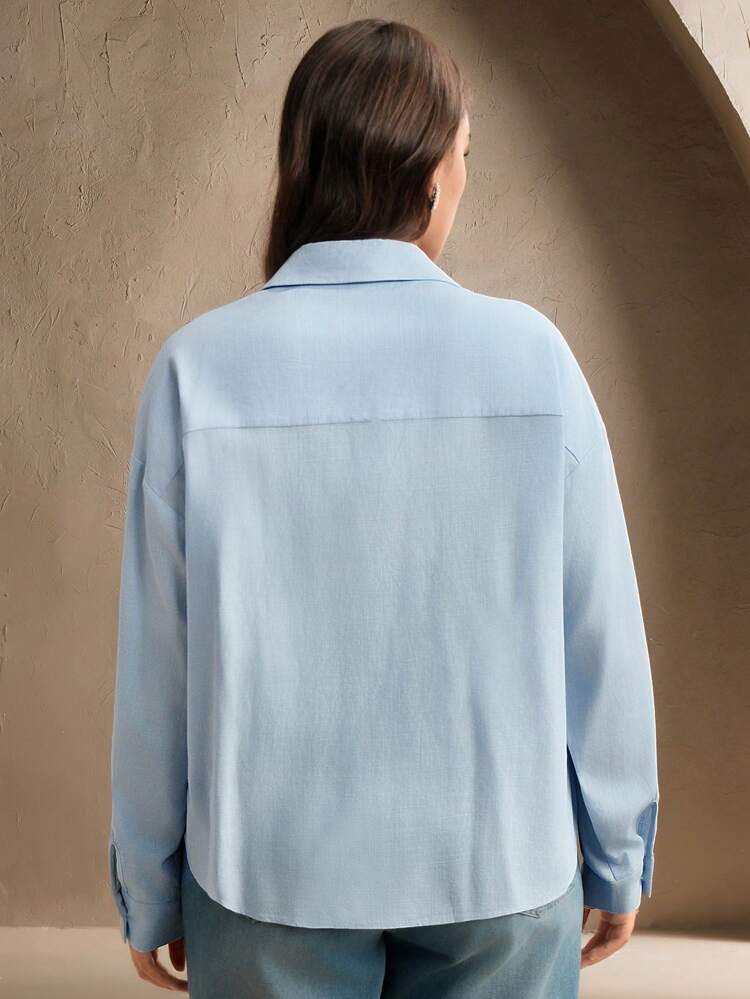 Haftowana, kwiatowa dekoracja z kryształkami, kołnierzyk, długi rękaw, elegancka, nowoczesna bluzka dla kobiet o większych rozmiarach, odpowiednia na wiosnę, lato, festiwal, ukończenie szkoły, wiosnę, festiwal, elegancki, wakacje, wakacje, biznesowy casual