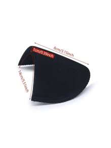2/4 pares de hombreras negras con forro, almohadillas de espuma para coser en sacos, chaquetas, ropa, decoración de hombro en ángulo recto, talla grande tridimensional