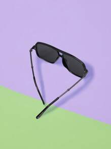 SCOOBY-DOO X SHEIN Cartoon Dog & Letter Pattern Fashion Eyeglasses - Black - View 2