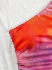 Soleia Buntes, trägerloses Batik Top für den Sommerurlaub, geeignet für Musikfestivals, Boho, Urlaub, Verabredungen, Nachmittagstee, Häkeln, Leinen