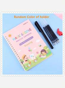 1 pieza, Libro de práctica de escritura, Ritmo en inglés, Libro de práctica mágica, Cuaderno, Literatura infantil, Aprendizaje, Números, Letras, Carta del alfabeto, Regalo de caligrafía, Escuela, Estudiante, Útiles escolares, Escuela infantil, Aprendizaje del inglés, Escritura en inglés