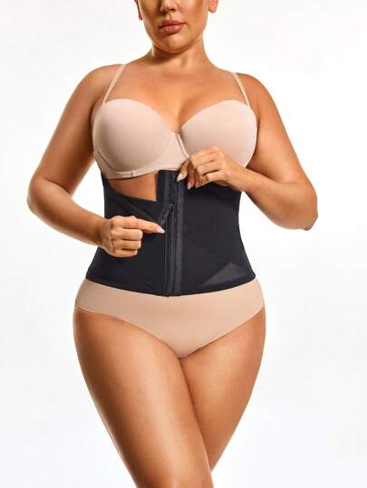 Shapelle Forme Sculpting Waist Trainer Adjustable 3-Level Closure Shapewear Body Shaper -Tummy Waist Control