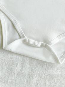 Vintaside Kids 4pcs/Set Baby Girls' Cute Pattern Sleeveless Bodysuit, Casual Summer Style - Multicolor - View 6