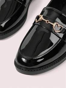 CUCCOO DOLLMOD Women's Classic Black All-Match Versatile Slip-On Loafers - Black - View 7