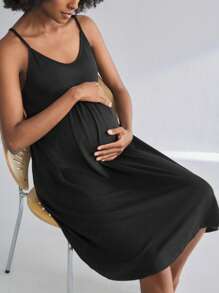 BloomMama 孕妇无袖睡袍，时尚睡衣家居服睡衣裙睡衣